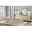 Driftwood Oak Marble Modern Dining Table