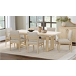 Driftwood Oak Marble Modern Dining Table