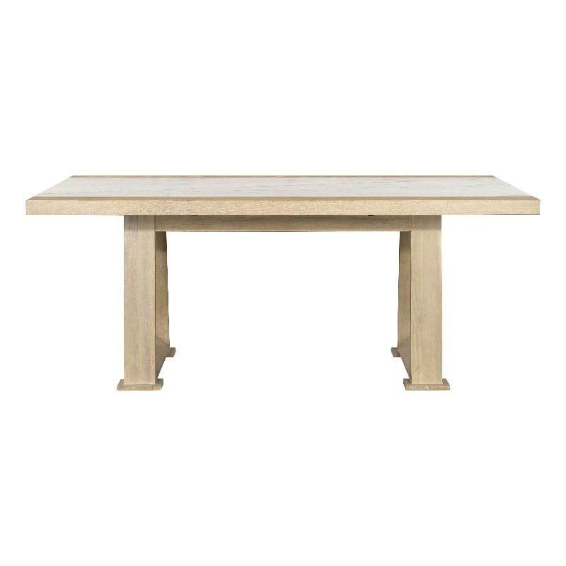 Driftwood Oak Marble Modern Dining Table