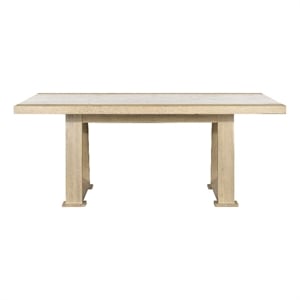 Driftwood Oak Marble Modern Dining Table