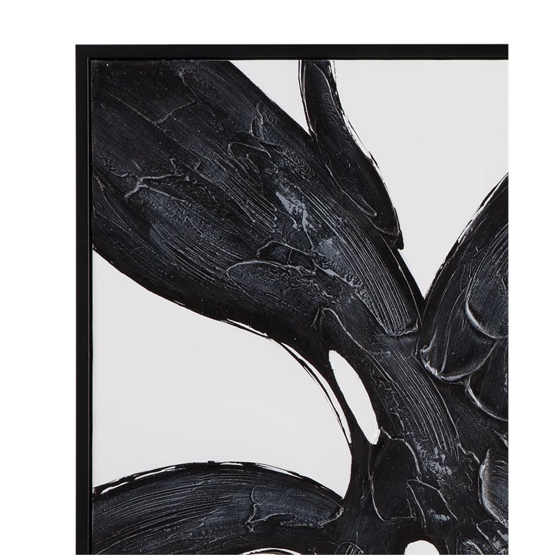 Shadows Fall Black & White Canvas Wall Art