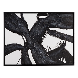 Shadows Fall Black & White Canvas Wall Art