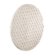Anaya Round Carved Wood Wall Art Whitewashed Rustic Decor