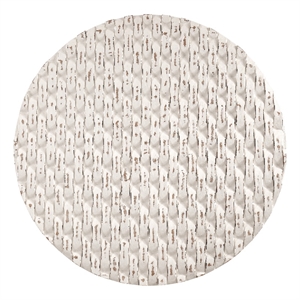 Anaya Round Carved Wood Wall Art Whitewashed Rustic Decor