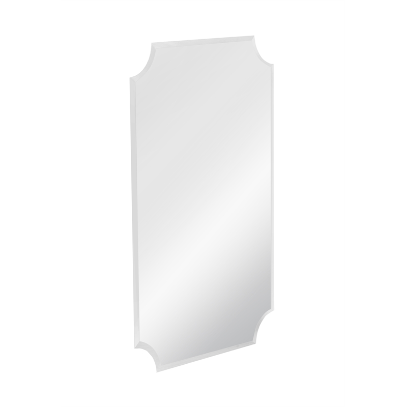 Frameless Beveled Glass Contemporary Wall Mirror