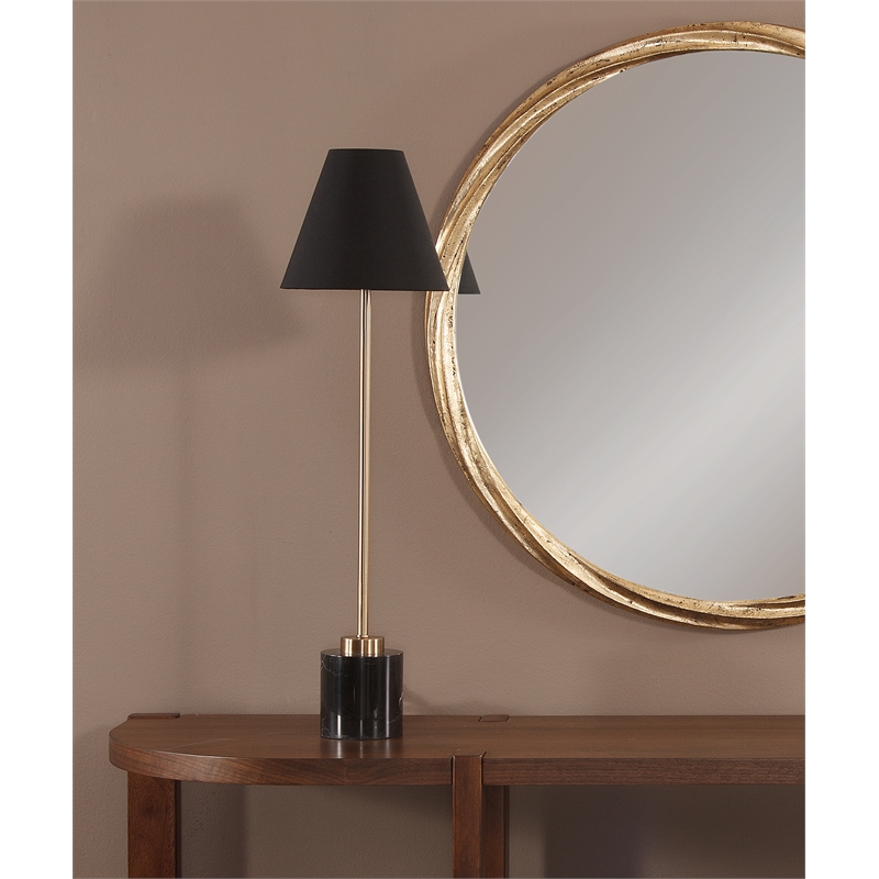 Black Marble Gold Modern Table Lamp