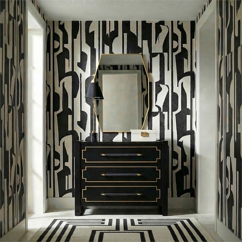 Black Marble Gold Modern Table Lamp