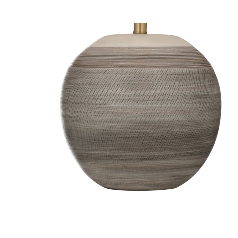 Earthy Gray Ceramic Boho Table Lamp Modern style