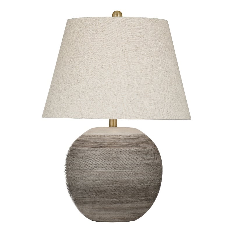 Earthy Gray Ceramic Boho Table Lamp Modern style