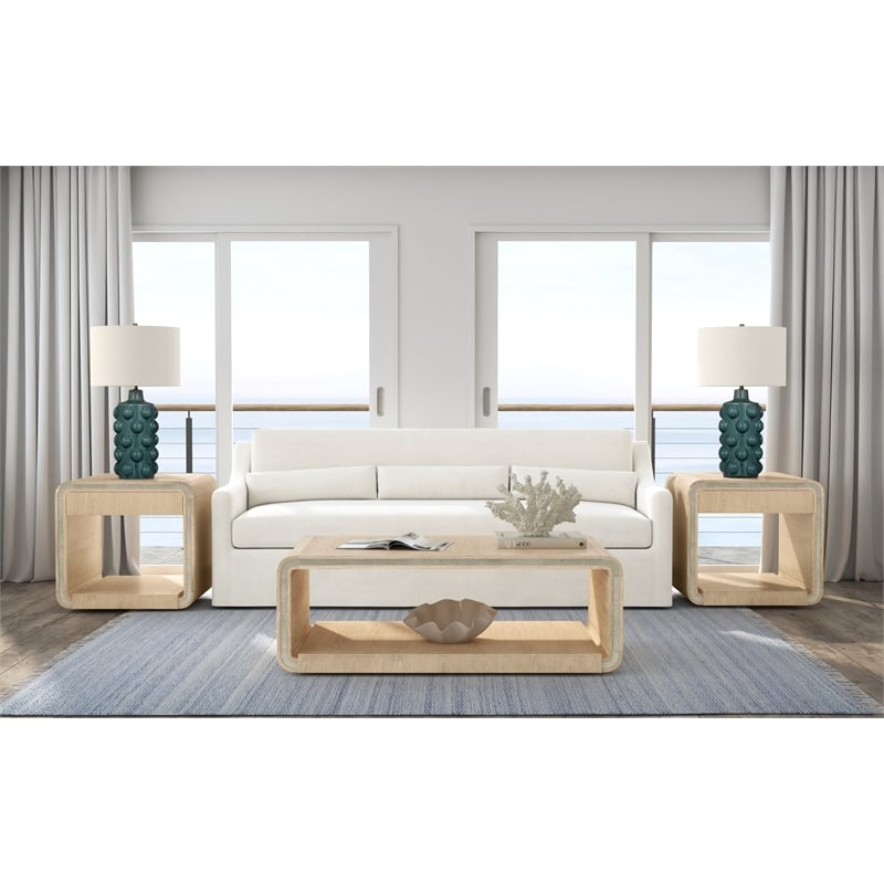 Blonde Oak White Oak Veneer wood Coffee Table