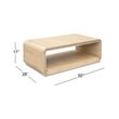 Blonde Oak White Oak Veneer wood Coffee Table
