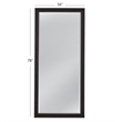 Bassett Mirror Traditional Beaded Metal Leaner Mirror in Black