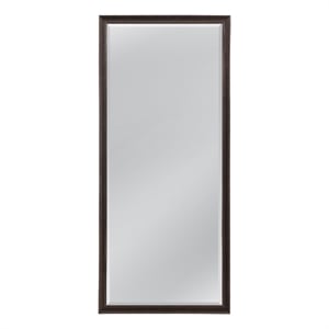 Bassett Mirror Ren Traditional Dark Bronze Framed Glass Floor Mirror