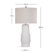 Bassett Mirror Selser Gold Metal Table Lamp with Fabric Shade
