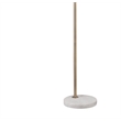 Bassett Mirror Thames White Modern Metal Floor Lamp for Home Decor