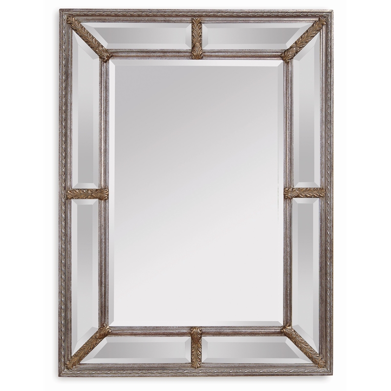Bassett Mirror Roma Wall Mirror in Antique Silver Leaf 63571764EC