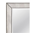 Silver Leaf Wood Beaded Rectangular Wall Mirror