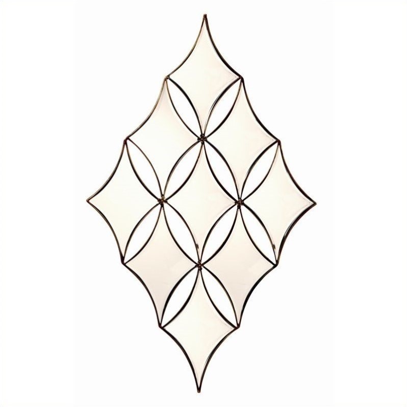 Bronze Glass Diamond Wall Mirror