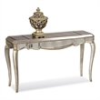 Gold Mirrored Metal Console Table Contemporary Glam Decor