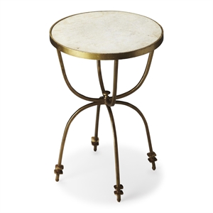 Butler Specialty Metalworks Round End Table In Multi-Color