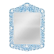 Butler Specialty Company Vivienne Bone Inlay Wall Mirror - Sky Blue And White