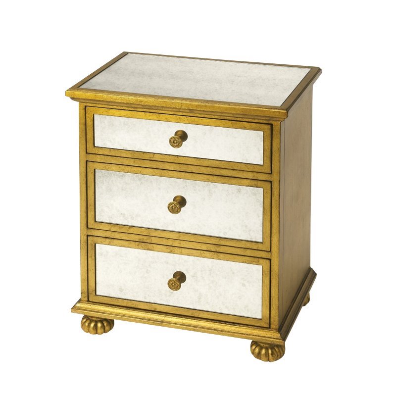 Butler Specialty Masterpiece Nightstand in Gold Leaf