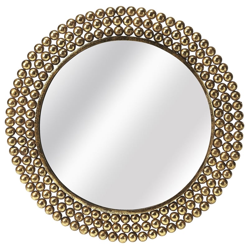 Butler Specialty Loft Round Accent Mirror In Gold