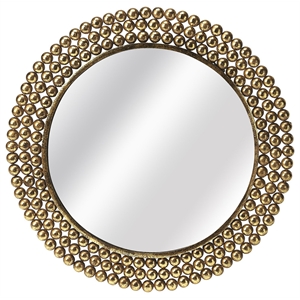 Butler Specialty Loft Round Accent Mirror In Gold