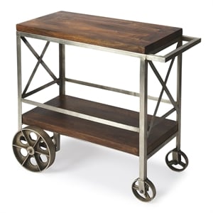 Butler Specialty Industrial Chic Bar Cart In Multi-Color