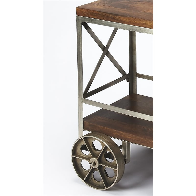 Butler Specialty Industrial Chic Bar Cart In Multi-Color