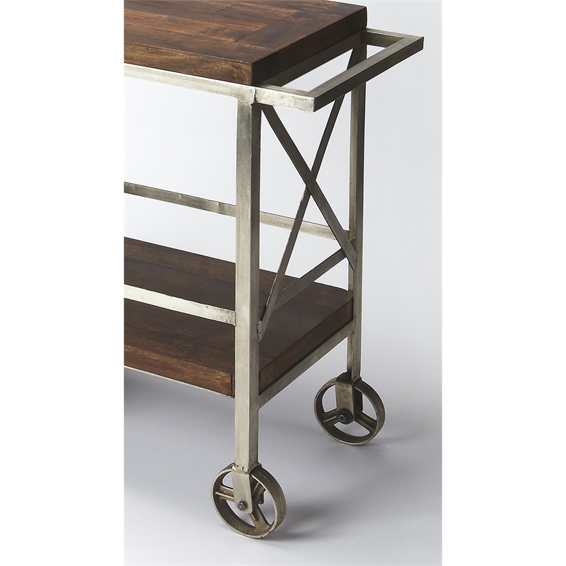 Butler Specialty Industrial Chic Bar Cart In Multi-Color
