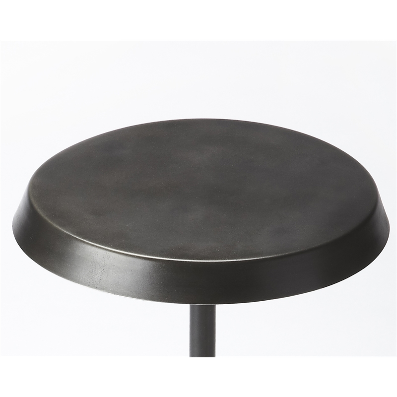 Butler Specialty Industrial Chic Round End Table In Black