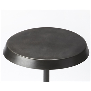 Butler Specialty Industrial Chic Round End Table In Black
