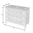 Butler Specialty Bone Inlay Accent Chest In Black Bone Inlay