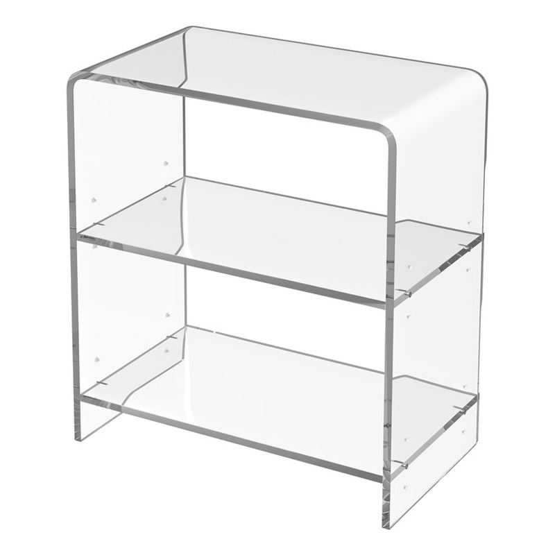 Butler Specialty Company Crystal Clear 2 Shelf Acrylic Bookcase - Clear