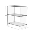 Butler Specialty Company Crystal Clear 2 Shelf Acrylic Bookcase - Clear