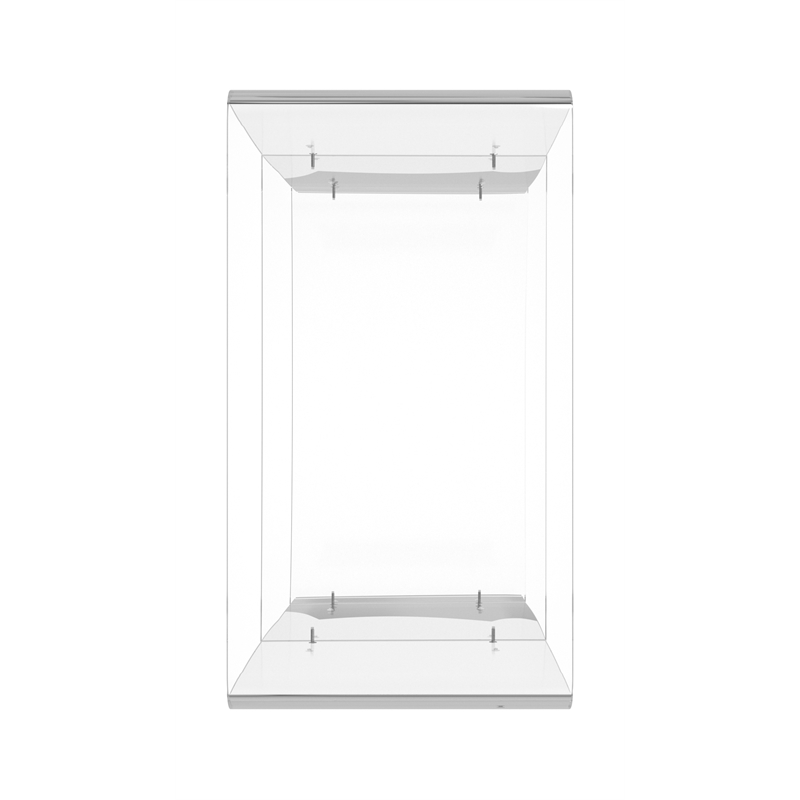 Butler Specialty Company 25.0 in. H x 22.0 in. W x 12.0 in. D Clear Crystal  Clear 2-Shelf Acrylic Bookcase 3611335 - The Home Depot