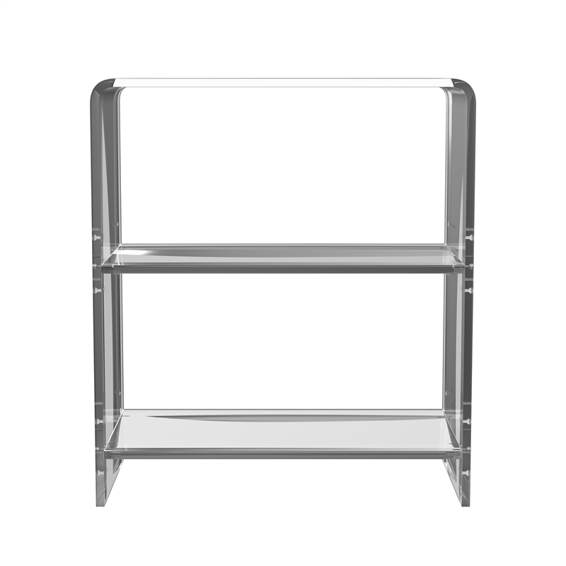 Butler Specialty Company Crystal Clear 2 Shelf Acrylic Bookcase - Clear