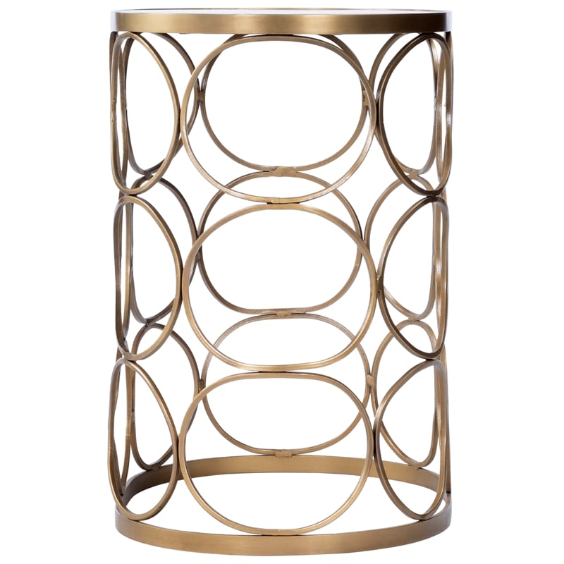 butler specialty loft oval end table in metalworks