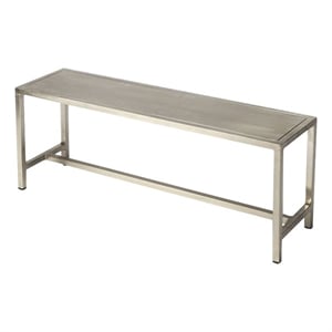 Butler Specialty Loft Bench In Silver