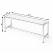 Butler Specialty Loft Bench In Silver