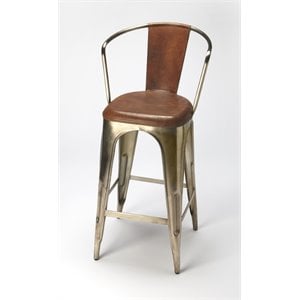 Butler Specialty Industrial Chic 26&quot Bar Stool In Brown