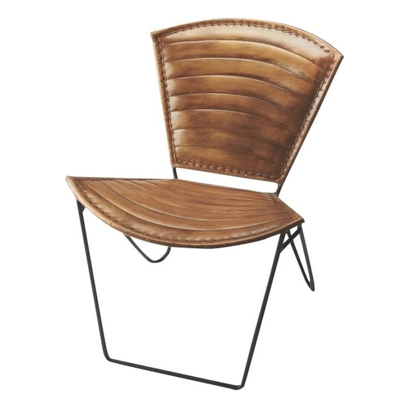 Butler Specialty Accent Seating Accent Chair in Brown Leather