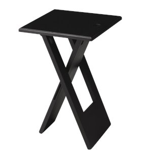 butler specialty loft hammond folding end table in black