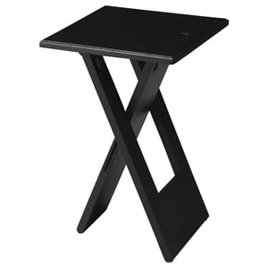 Butler Specialty Company Hammond 11.75&quotW Solid Wood Folding Side Table - Black