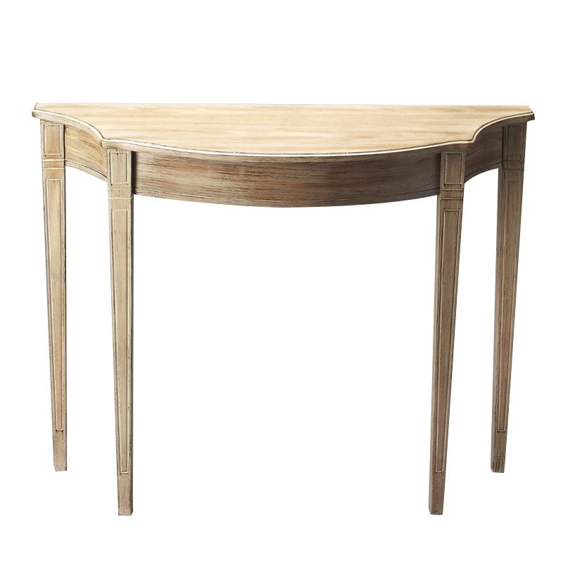Butler Specialty Company Chester Wood Demilune Console Table - Driftwood