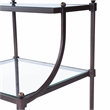 Butler Specialty Company Peninsula Metal and Glass End Table