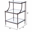 Butler Specialty Company Peninsula Metal and Glass End Table