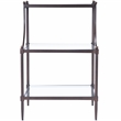Butler Specialty Company Peninsula Metal and Glass End Table