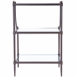 Butler Specialty Company Peninsula Metal and Glass End Table